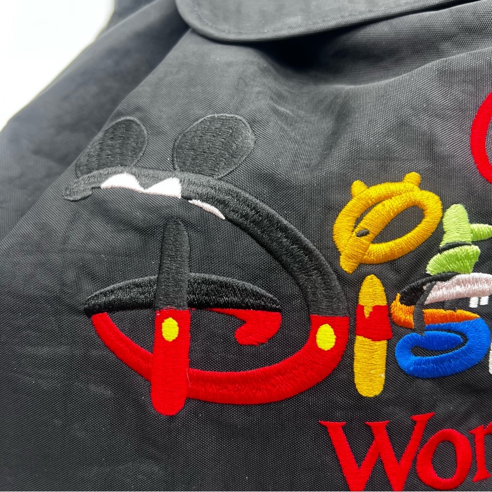 Disney World 90’s Black Drawstring Backpack - image 3